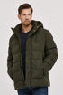 Ανδρικό Puffer Μπουφάν με Κουκούλα Χακί Camaro