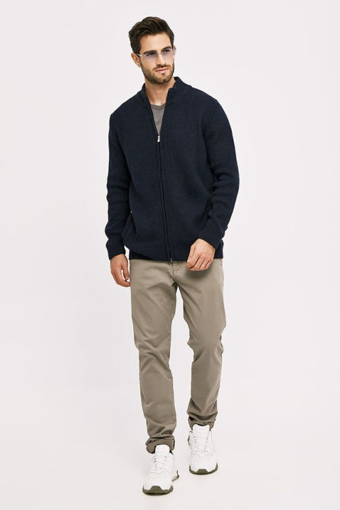 Ανδρική Πλεκτή Ζακέτα Μπλε Camaro