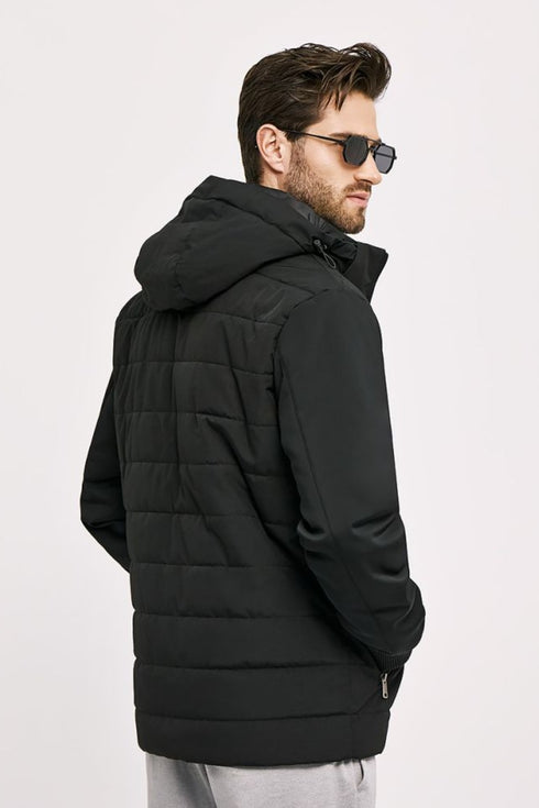 Ανδρικό Μπουφάν Puffer Μαύρο Sogo