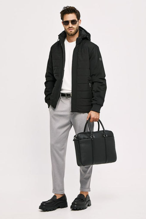 Ανδρικό Μπουφάν Puffer Μαύρο Sogo