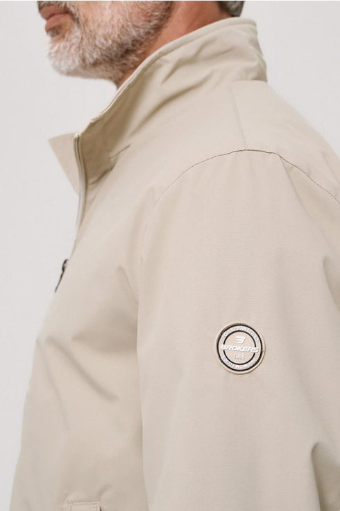Ανδρικό Ανοιξιάτικο Μπουφάν Μπεζ Brokers