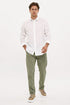 Ανδρικό Παντελόνι Chino Στενή Γραμμή Λαδί Ανοιχτό Brokers