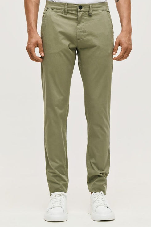 Ανδρικό Παντελόνι Chino Στενή Γραμμή Λαδί Brokers