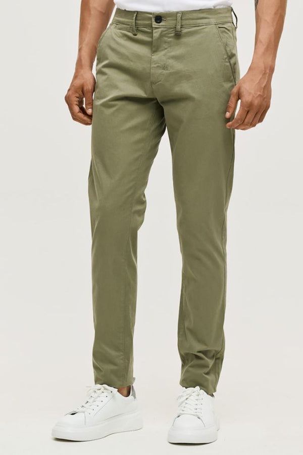 Ανδρικό Παντελόνι Chino Στενή Γραμμή Λαδί Brokers