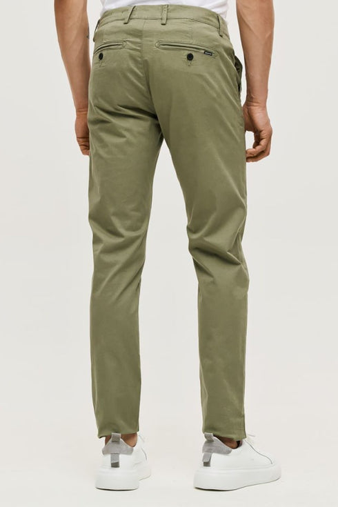 Ανδρικό Παντελόνι Chino Στενή Γραμμή Λαδί Brokers
