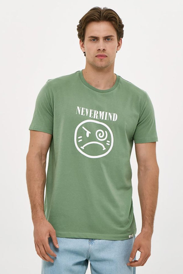 Brokers Ανδρικό T-Shirt με Τύπωμα Πράσινο