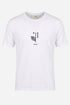 Brokers Ανδρικό T-Shirt Λευκό με Διακριτικό Τύπωμα