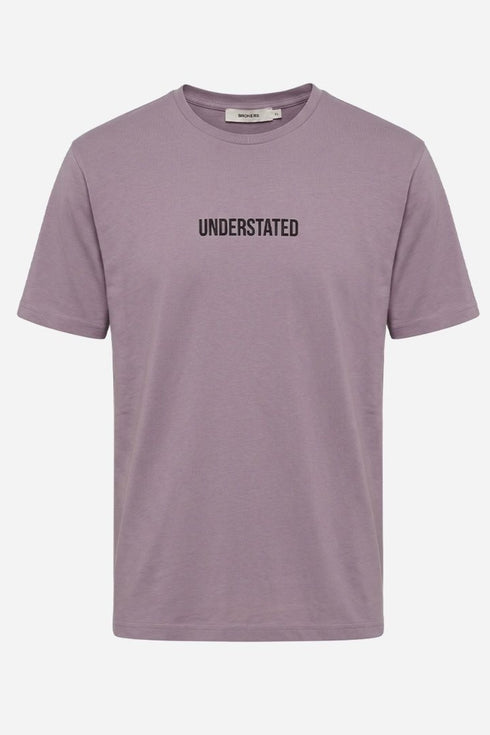 Brokers Ανδρικό T-Shirt με Τύπωμα Μοβ