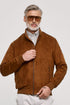 Ανδρικό Ανοιξιάτικο Μπουφάν Suede Κάμελ Sogo