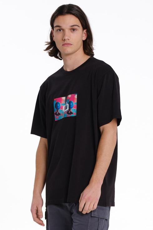 Emerson Logo Ανδρικό Κοντομάνικο T-Shirt Μαύρο