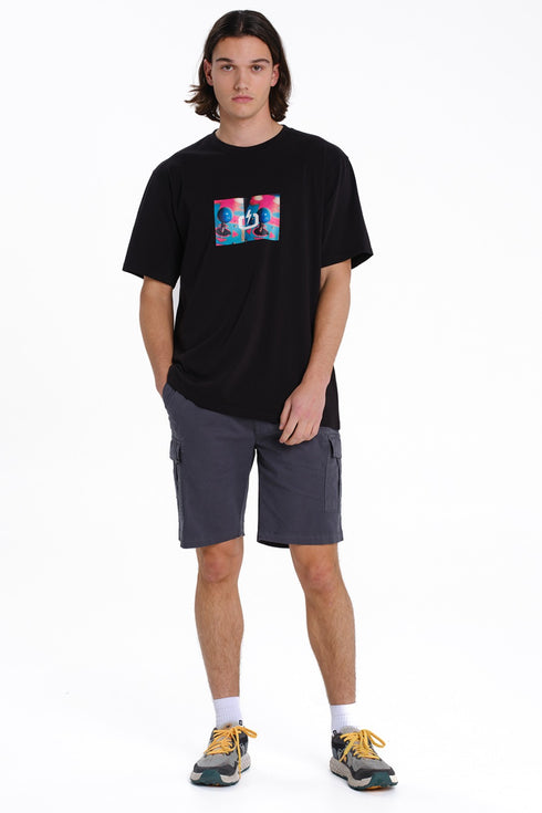 Emerson Logo Ανδρικό Κοντομάνικο T-Shirt Μαύρο