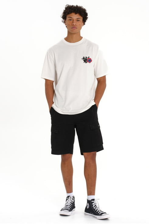 Emerson Flower Ανδρικό Κοντομάνικο T-Shirt Λευκό