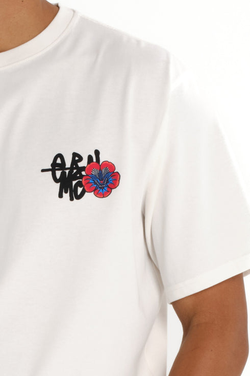 Emerson Flower Ανδρικό Κοντομάνικο T-Shirt Λευκό