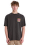 Emerson Κοντομάνικο T-Shirt Ανθρακί Με Τύπωμα Στην Πλάτη