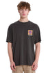 Emerson Κοντομάνικο T-Shirt Ανθρακί Με Τύπωμα Στην Πλάτη