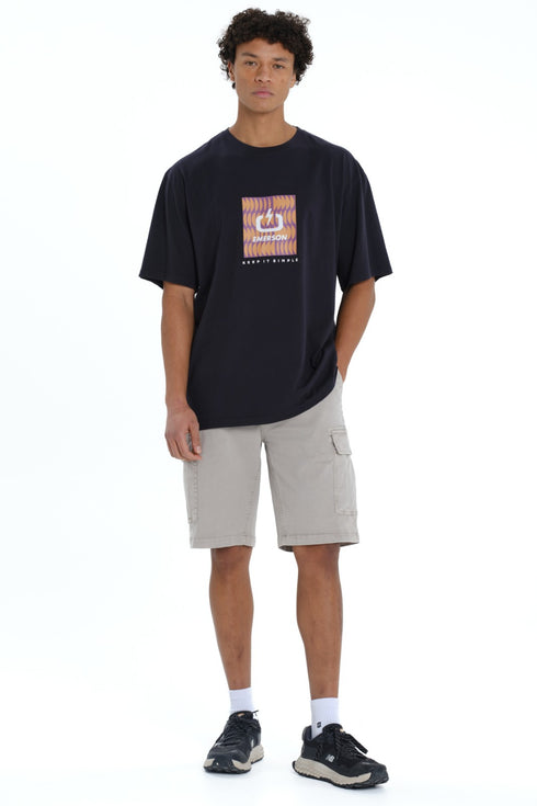 Emerson Logo Ανδρικό Κοντομάνικο T-shirt Μπλε