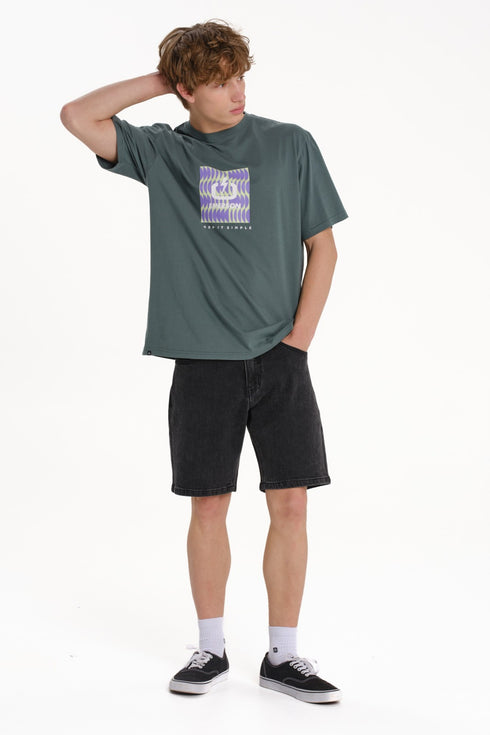 Emerson Logo Ανδρικό Κοντομάνικο T-shirt Πράσινο