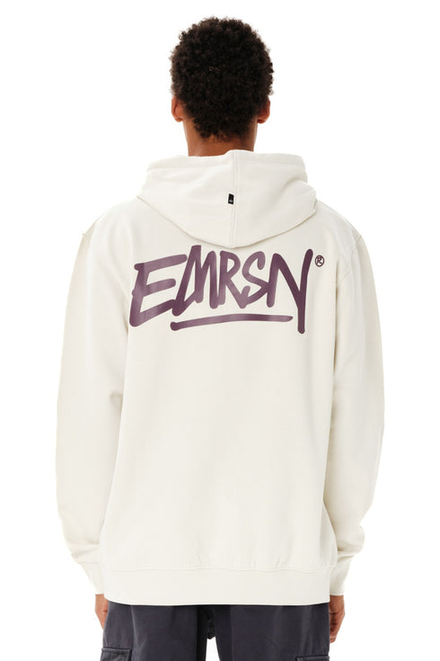 Emerson Ανδρικό Φούτερ με Κουκούλα Εκρού