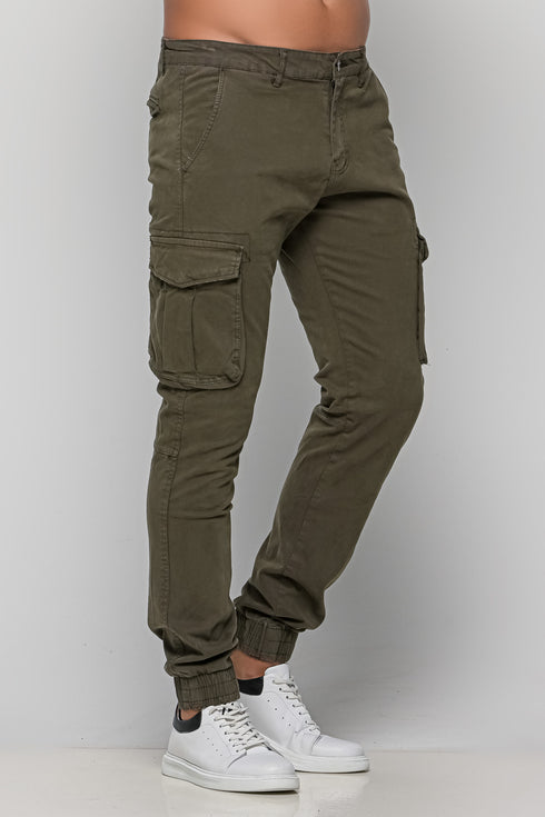 Ανδρικό Παντελόνι Cargo Χρώμα Λαδί
