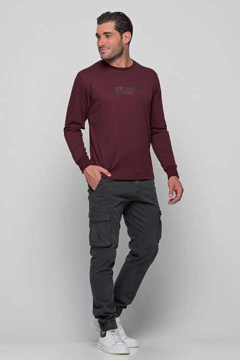 Ανδρικό Παντελόνι Cargo Χρώμα Γκρι