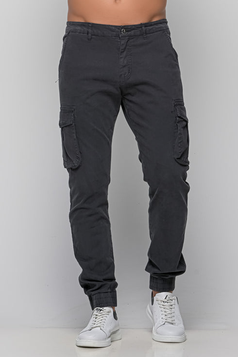 Ανδρικό Παντελόνι Cargo Χρώμα Γκρι