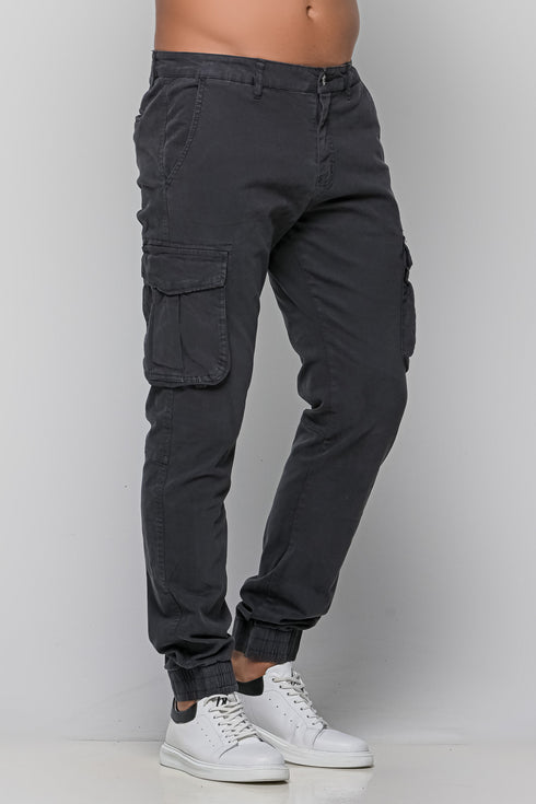 Ανδρικό Παντελόνι Cargo Χρώμα Γκρι
