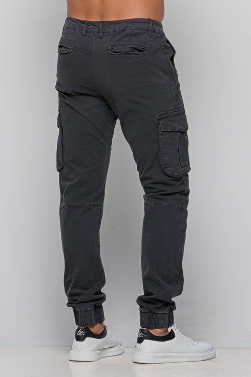Ανδρικό Παντελόνι Cargo Χρώμα Γκρι