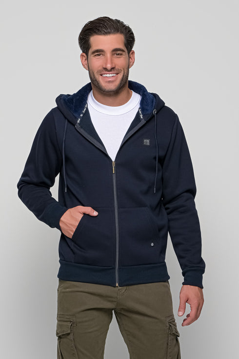 Ανδρική Ζακέτα Φούτερ Χρώμα Μπλε Everbest