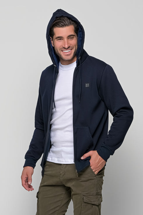 Ανδρική Ζακέτα Φούτερ Χρώμα Μπλε Everbest