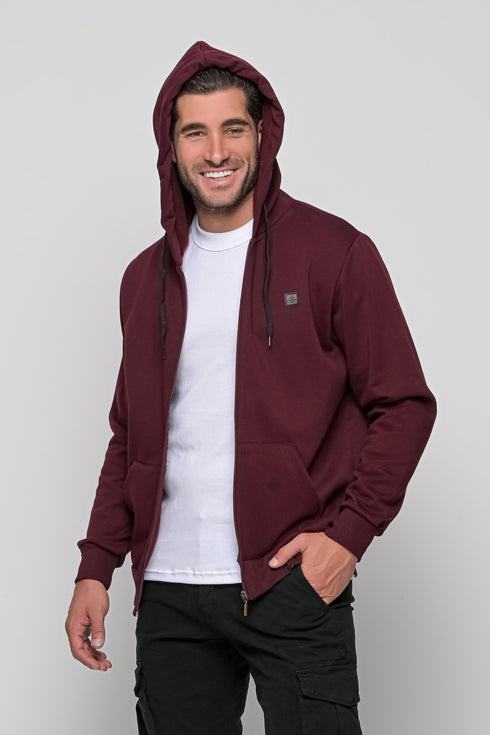 Ανδρική Ζακέτα Φούτερ Μπορντό Everbest