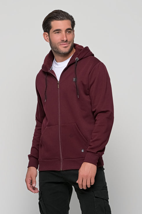 Ανδρική Ζακέτα Φούτερ Μπορντό Everbest