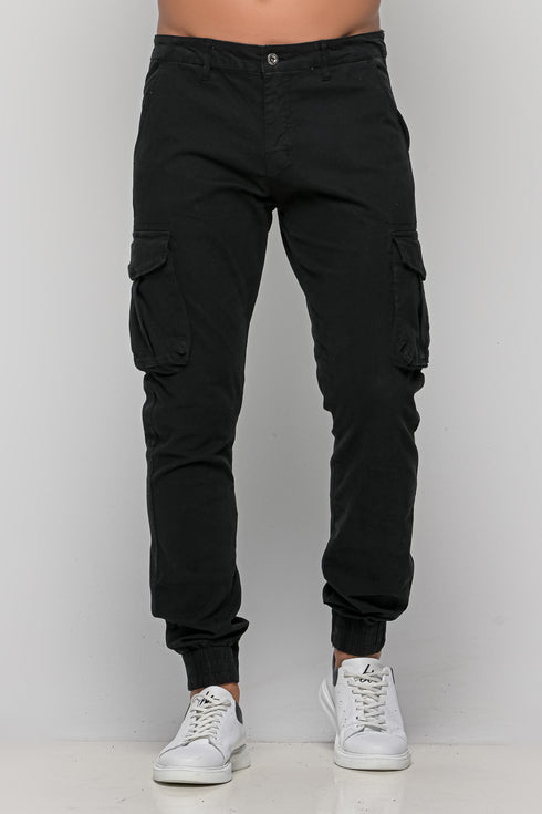 Ανδρικό Παντελόνι Cargo Χρώμα Μαύρο