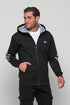 Ανδρική Ζακέτα Φούτερ με Κουκούλα Μαύρο NDC