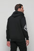 Ανδρική Ζακέτα Φούτερ με Κουκούλα Μαύρο NDC