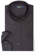 Ανδρικό Πουκάμισο Στενή Γραμμή με Μάο Γιακά Μαύρο Brand's