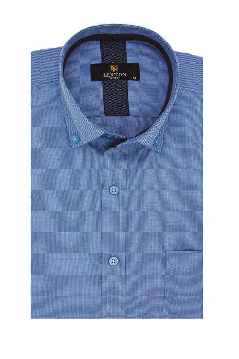 Ανδρικό Μακρυμάνικο Πουκάμισο Σιέλ Lexton