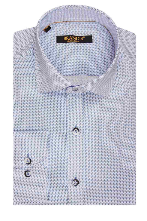 Ανδρικό Πουκάμισο Στενή Γραμμή Γαλάζιο Brand's