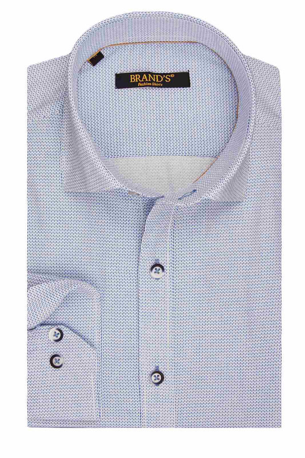 Ανδρικό Πουκάμισο Στενή Γραμμή Γαλάζιο Brand's