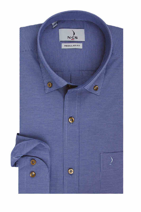 Ανδρικό Μακρυμάνικο Πουκάμισο Σιέλ NCS