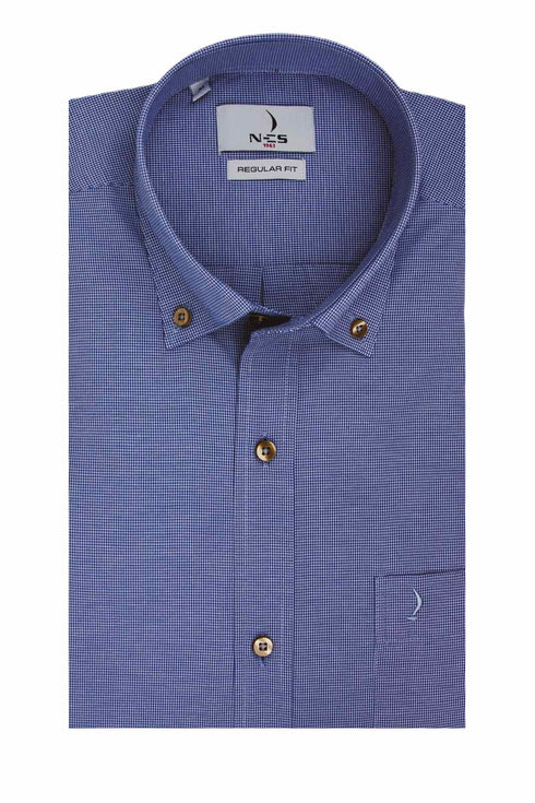 Ανδρικό Μακρυμάνικο Πουκάμισο Σιέλ NCS