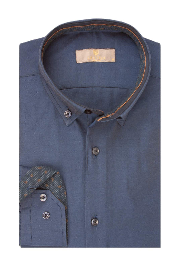Ανδρικό Πουκάμισο Χρώμα Μπλε Lexton