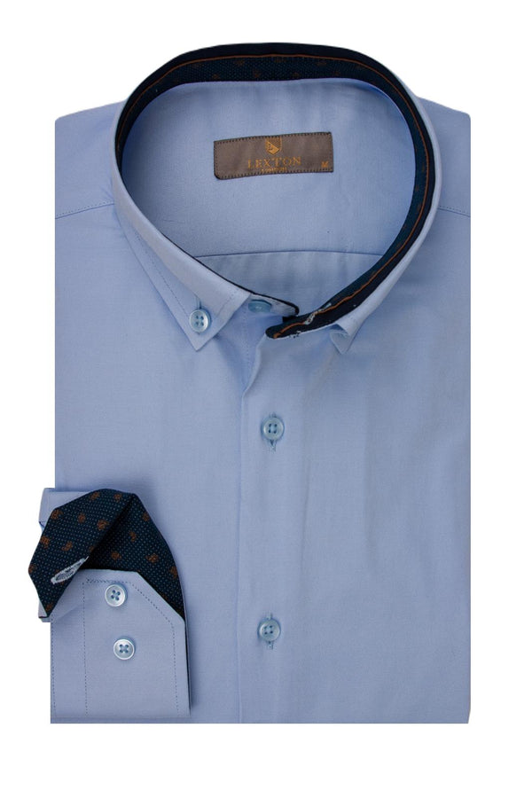 Ανδρικό Πουκάμισο Χρώμα Γαλάζιο Lexton