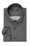 Ανδρικό Πουκάμισο Στενή Γραμμή Γκρι Σκούρο Σχεδιαστό Brand's