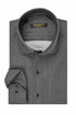Ανδρικό Πουκάμισο Στενή Γραμμή Γκρι Σκούρο Σχεδιαστό Brand's
