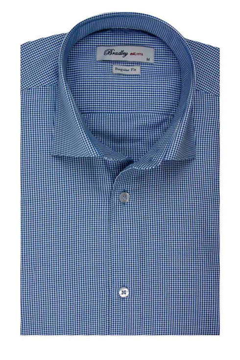 Ανδρικό Πουκάμισο Γαλάζιο Πτι Καρό Bradley