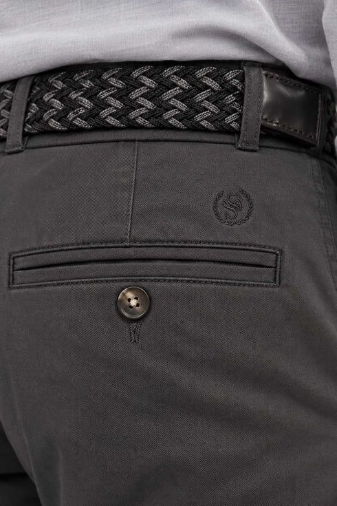 Sogo Ανδρικό Παντελόνι Chino Γκρι