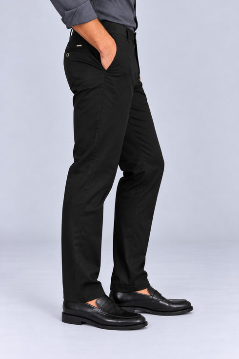 Ανδρικό Παντελόνι Smart Casual Μαύρο Lexton
