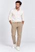 Ανδρικό Παντελόνι Chino σε Regular Fit Μπεζ Marcus