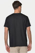Ανδρικό T-Shirt Φλάμα Άνετη Γραμμή Μαύρο Everbest