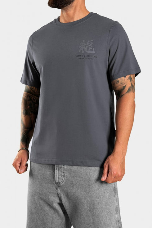 3Guys Ανδρικό T-Shirt Γκρι Glory